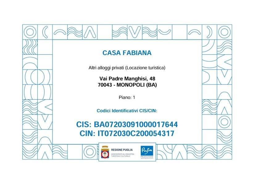 Апартаменти Casa Fabiana Монополі Екстер'єр фото